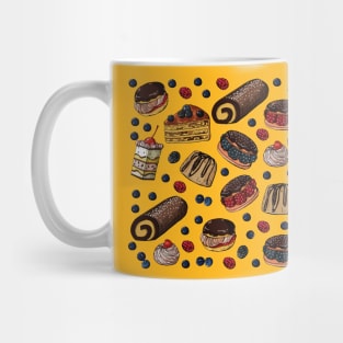 Seamless Pattern Sweet Cakes Mug